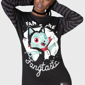 Killstar Fangtasy Stripe Long Sleeve Top